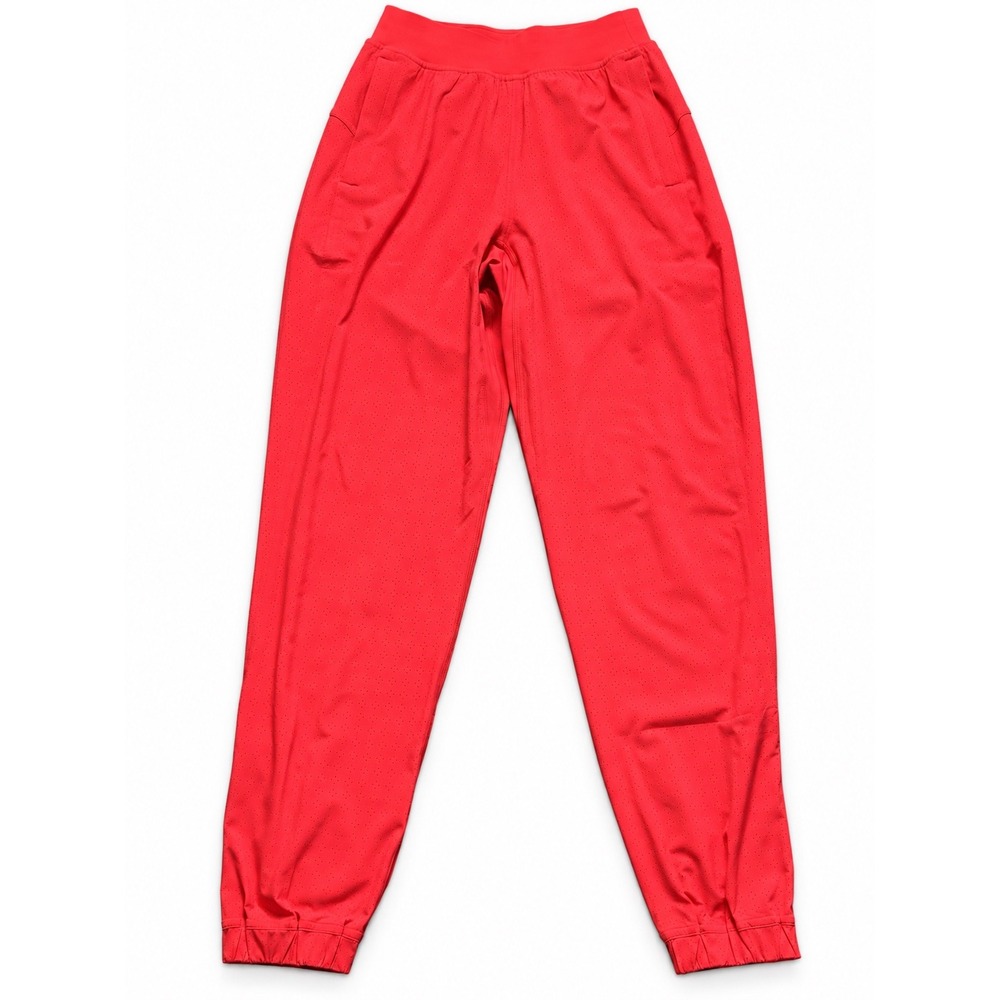 lululemon Joggers 0 Red Glow Adapted State Perforated High Rise Athleisure